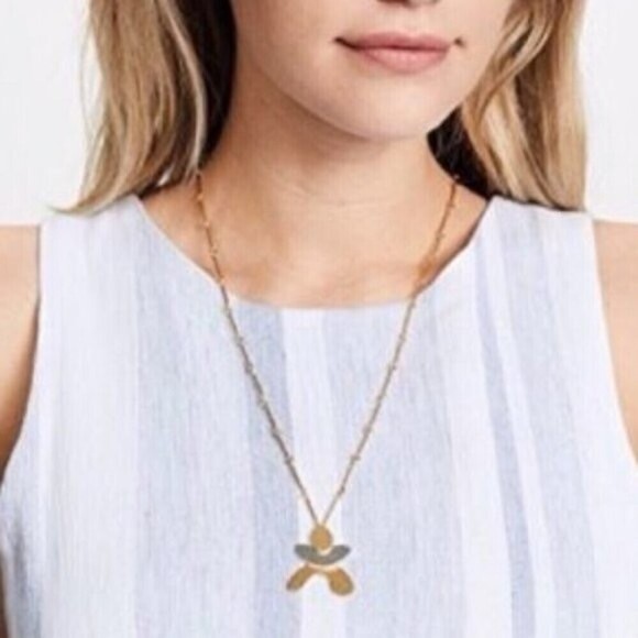 Madewell Modform Pendant Necklace Gold - Picture 2 of 9